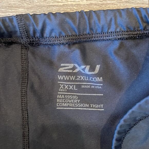 2XU Men's Black Recovery Compression Tights Size XXXL - Picture 7 of 8